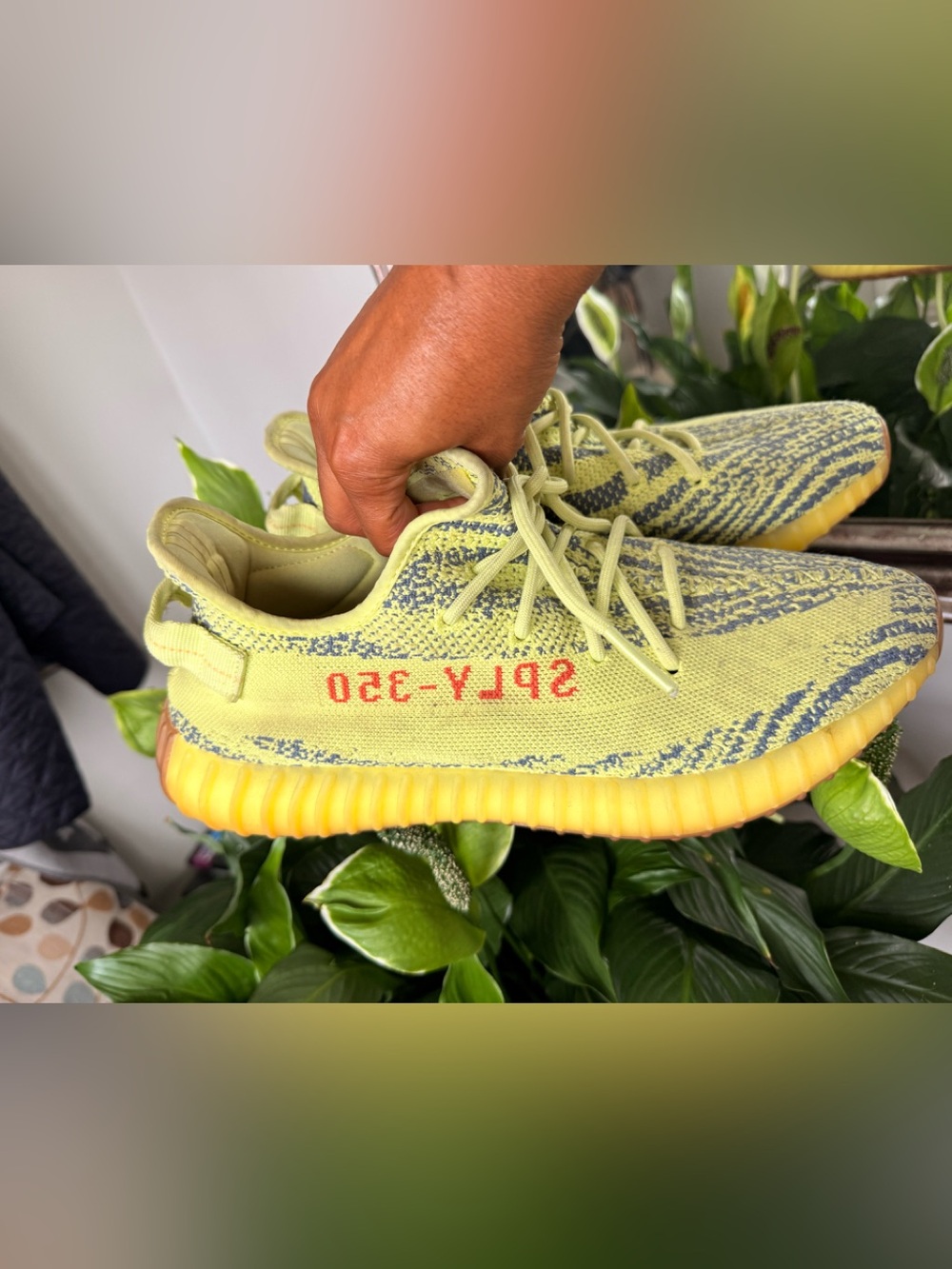 Yeezy Boost 350 V2 Adults Semi Frozen Yellow' Athletic Sneaker- Preloved
